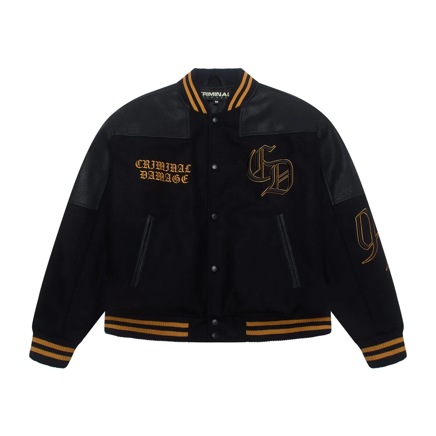 LOGO MANIA VARSITY JACKET sold by Criminal Damage