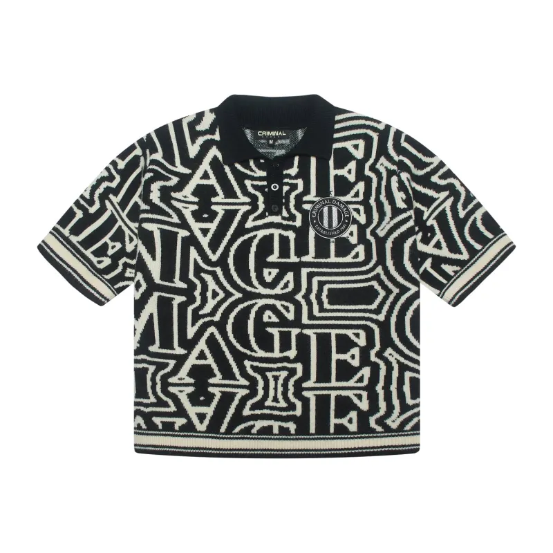 LOGO JACQUARD POLO made by Criminal Damage