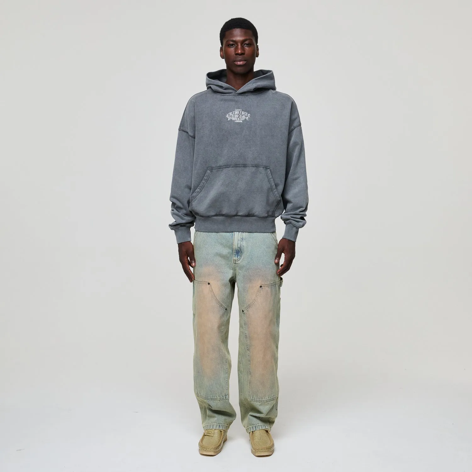 LOGO MANIA HOODIE sold by Criminal Damage product image thumbnail 2