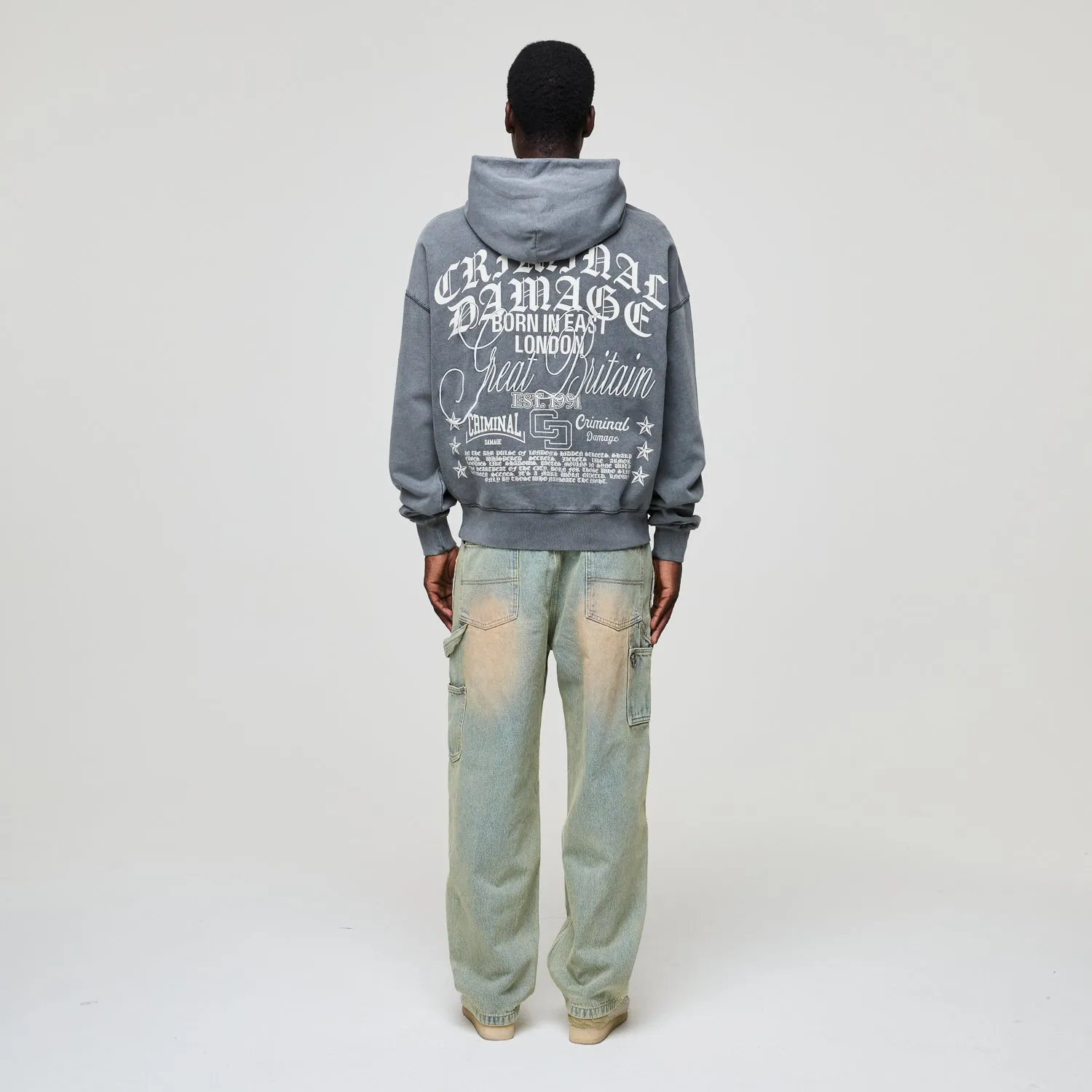 LOGO MANIA HOODIE sold by Criminal Damage product image thumbnail 4