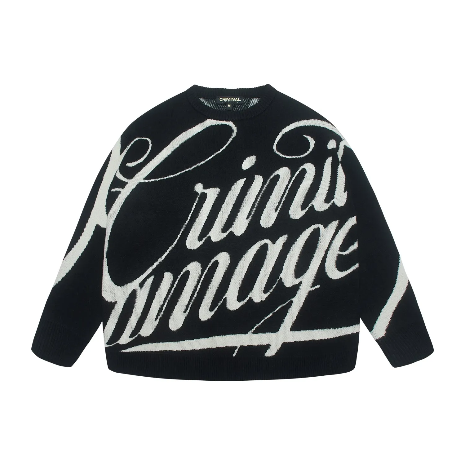 CD SCRIPT KNIT sold by Criminal Damage