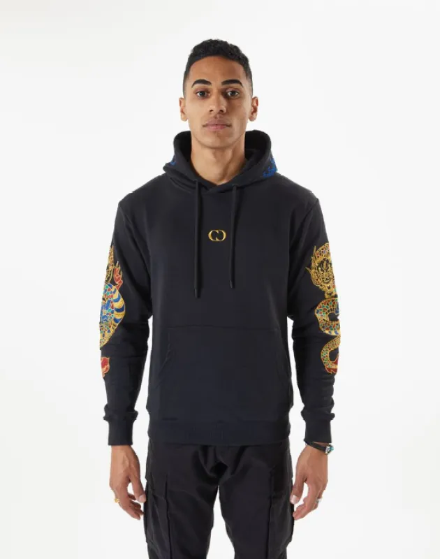 GOLD DRAGON EMBROIDERY HOODIE sold by Criminal Damage