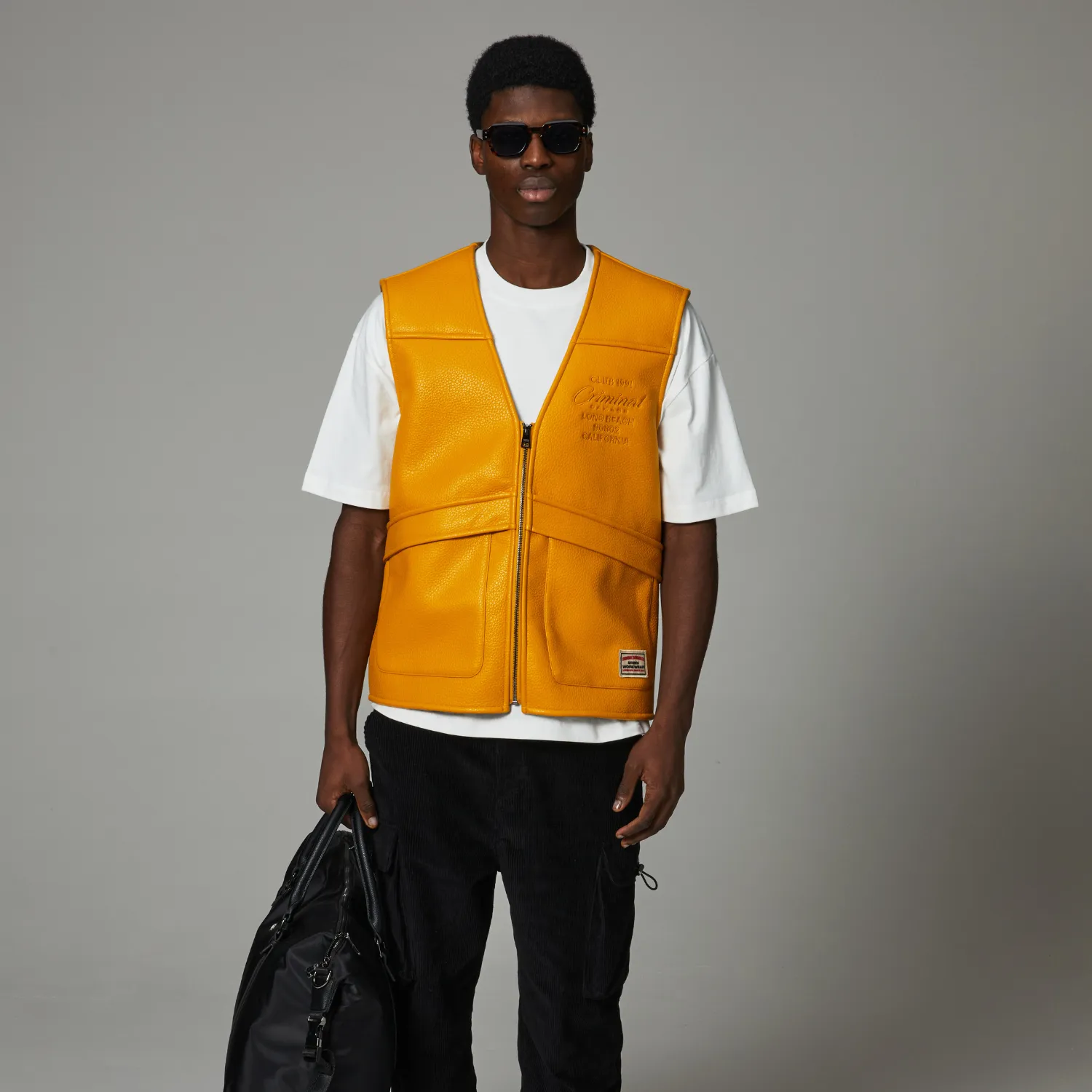LEATHER CARPENTER VEST sold by Criminal Damage product image thumbnail 2