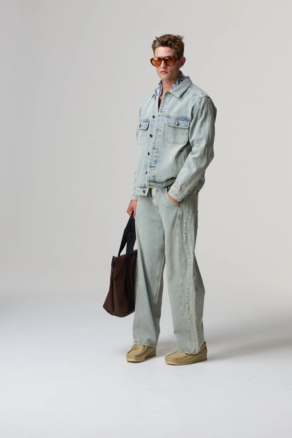 WAVY DENIM JACKET sold by Criminal Damage product image thumbnail 3