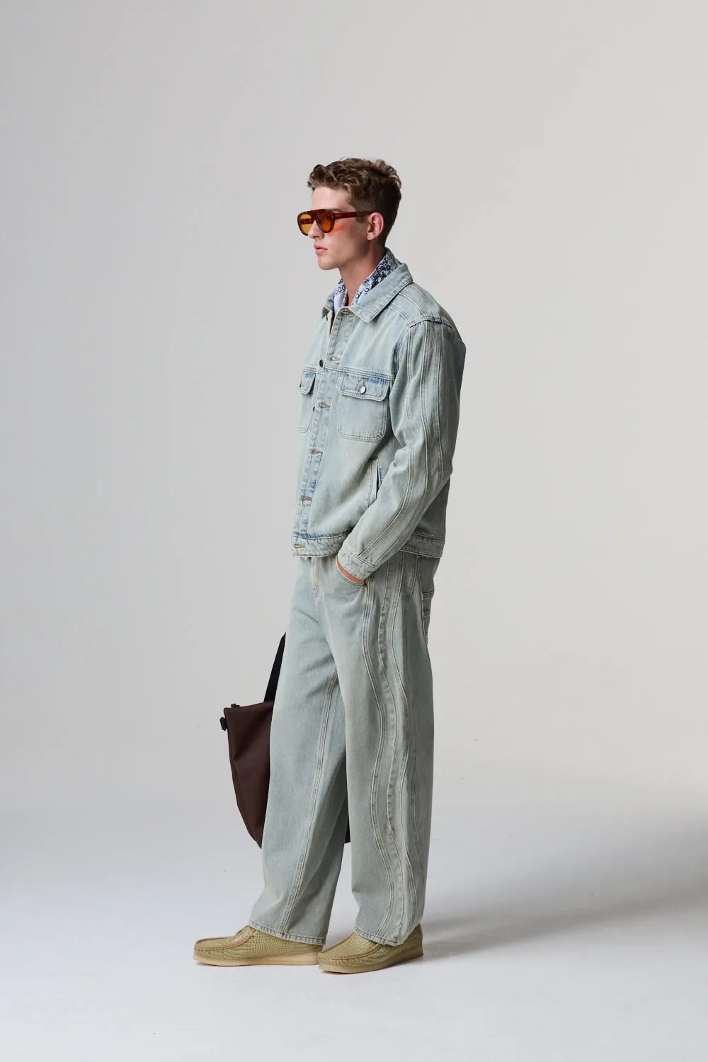 WAVY DENIM JACKET sold by Criminal Damage product image thumbnail 4