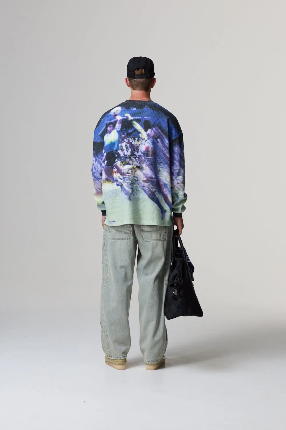HAND OF GOD WAFFLE T-SHIRT sold by Criminal Damage product image thumbnail 4