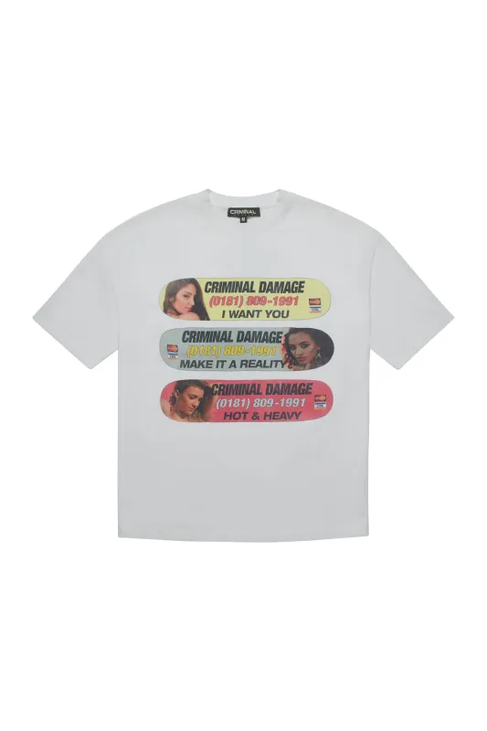 HOTLINE REALITY T-SHIRT made by Criminal Damage