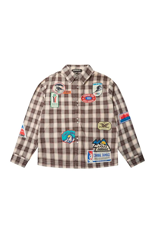 PRINTED PLAID SHIRT made by Criminal Damage
