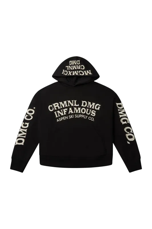 INFAMOUS EMBROIDERY HOOD made by Criminal Damage