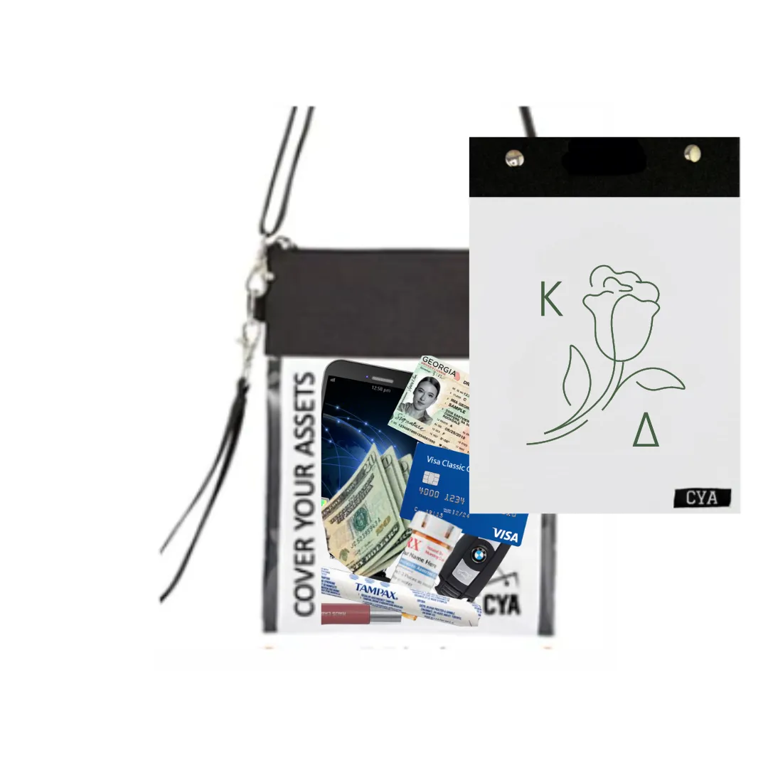Kappa Delta - Tall Purse & Cover sold by CYA - Cover Your Assets
