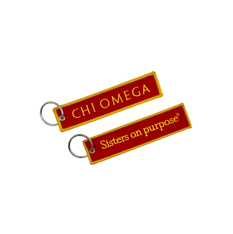 Chi Omega Key Chain made by CYA - Cover Your Assets