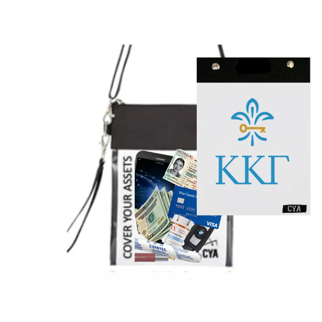Kappa Kappa Gamma in Color - Tall Purse & Cover sold by CYA - Cover Your Assets