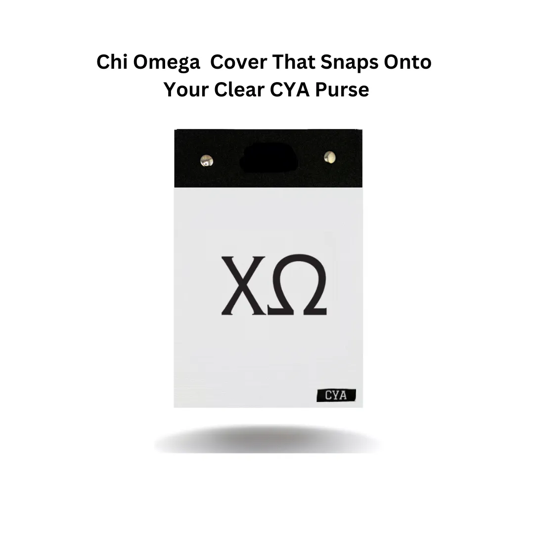Chi Omega - Tall Purse & Cover sold by CYA - Cover Your Assets product image thumbnail 4