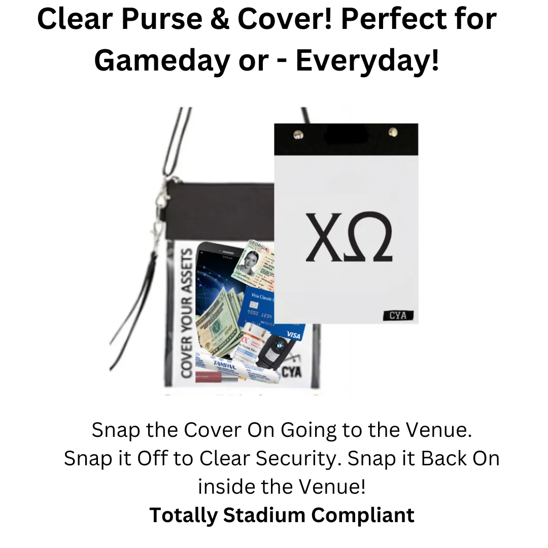 Chi Omega - Tall Purse & Cover sold by CYA - Cover Your Assets product image thumbnail 3