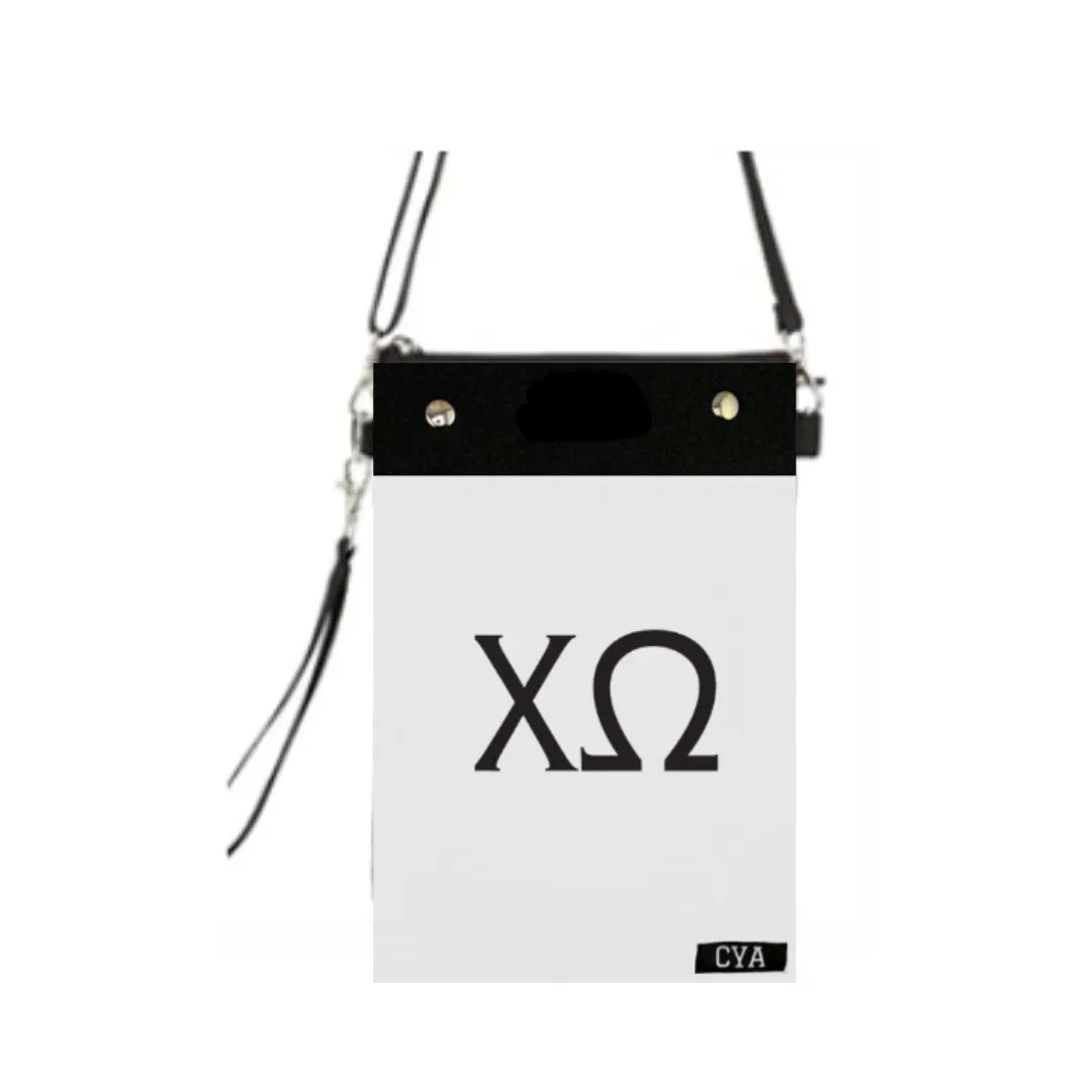 Chi Omega - Tall Purse & Cover sold by CYA - Cover Your Assets