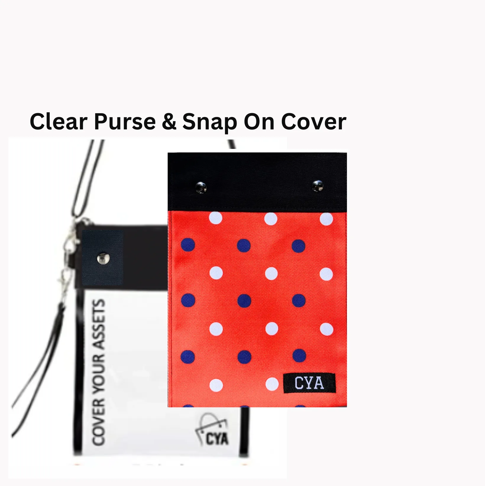 Orange & Purple Dots - Tall - Purse & Cover sold by CYA - Cover Your Assets