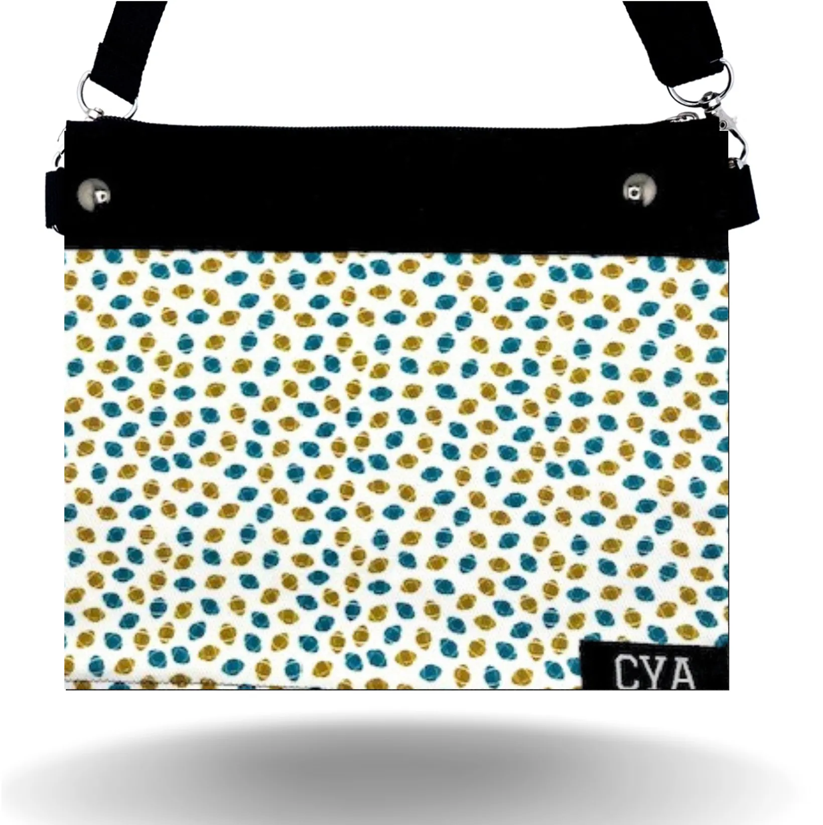 Teal & Gold Ftballs - Wide Purse & Cover sold by CYA - Cover Your Assets product image thumbnail 2