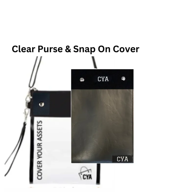 Black Leatherette - Tall - Purse & Cover sold by CYA - Cover Your Assets
