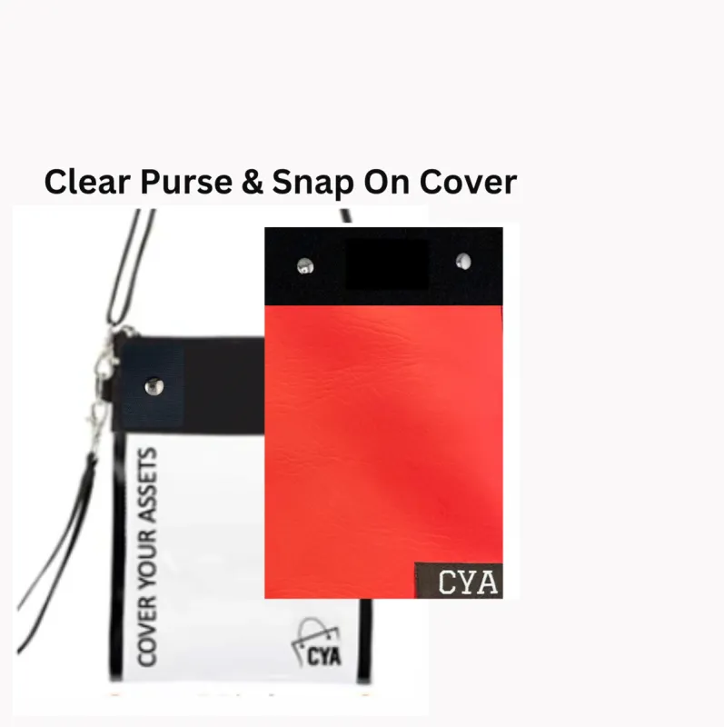 Red Leatherette - Tall - Purse & Cover sold by CYA - Cover Your Assets