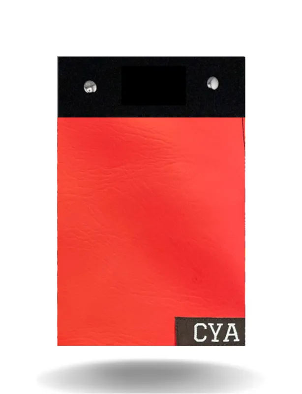 Red Leatherette - Tall - Cover Only sold by CYA - Cover Your Assets