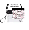 Red & Black Toss - Wide - Purse & Cover sold by CYA - Cover Your Assets