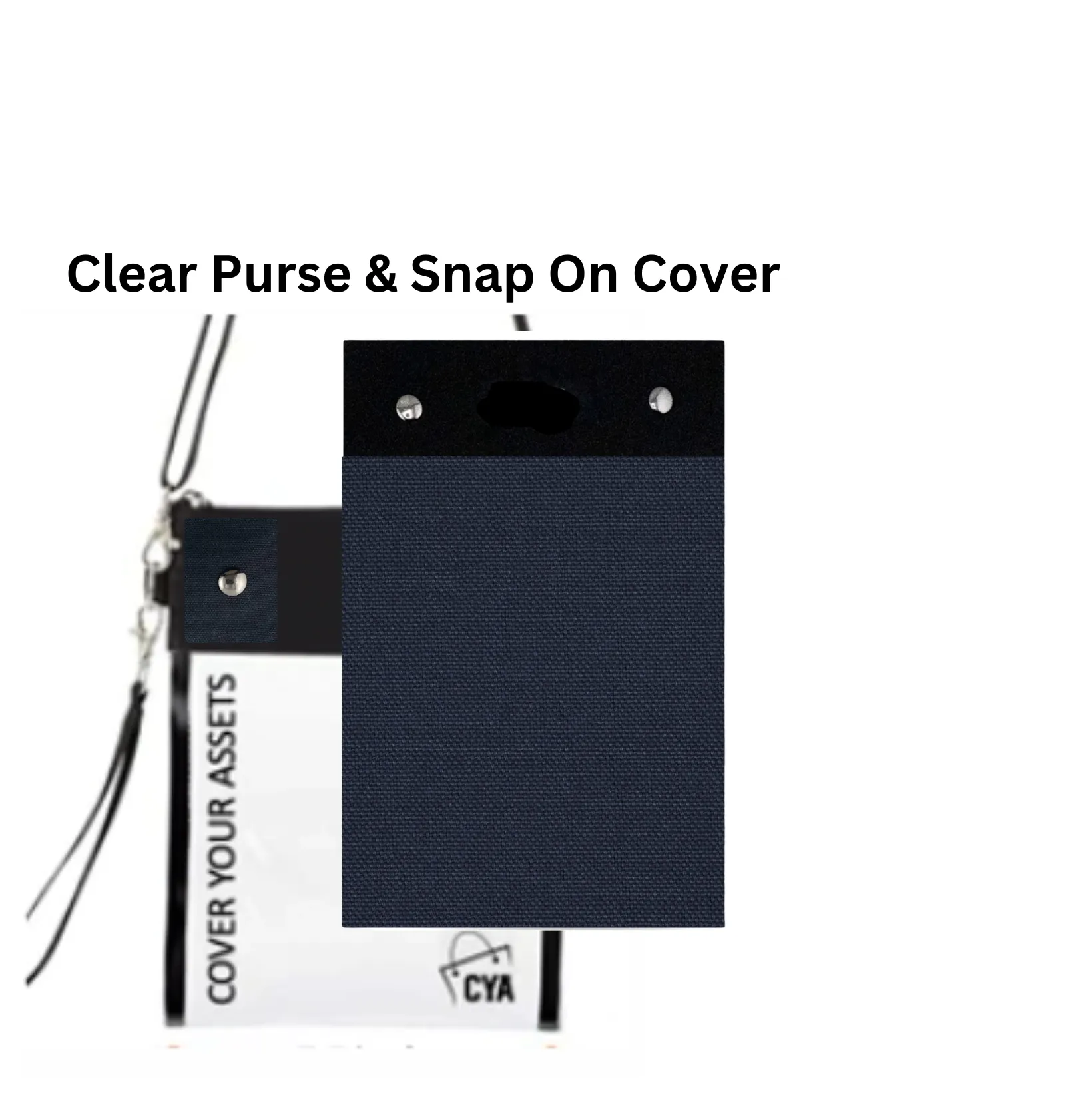 Navy - Tall - Purse & Cover sold by CYA - Cover Your Assets