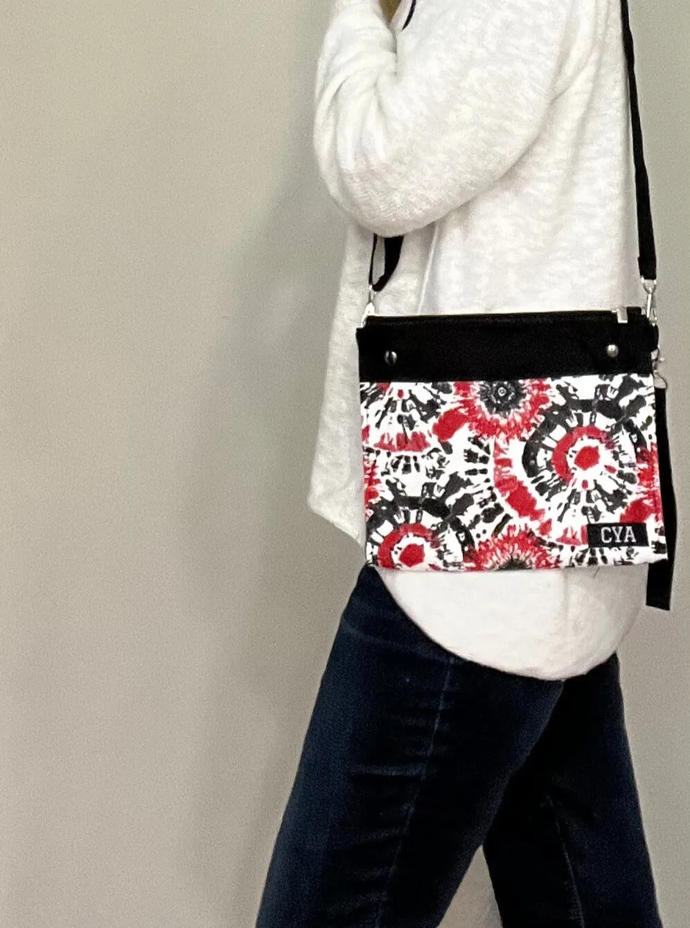 Red & Black Tie Dye - Wide - Purse & Cover sold by CYA - Cover Your Assets product image thumbnail 3