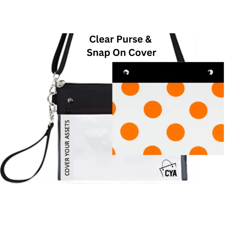 Orange Dots - Wide - Purse & Cover sold by CYA - Cover Your Assets
