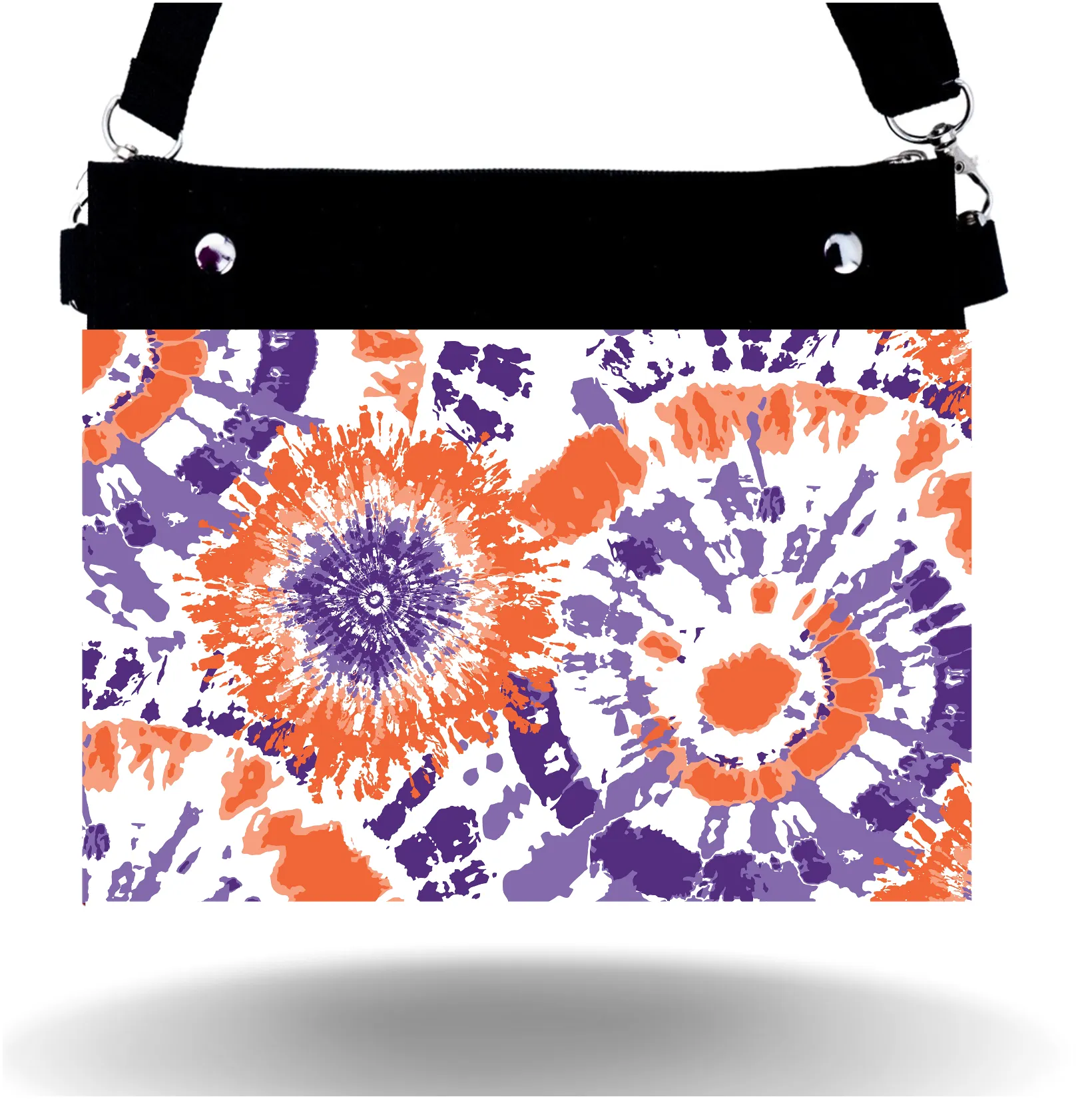 Orange & Purple Tie Dye - Wide - Purse & Cover sold by CYA - Cover Your Assets product image thumbnail 2