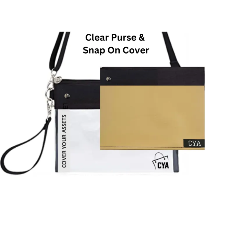 Lt Tan Leatherette - Wide - Purse & Cover sold by CYA - Cover Your Assets
