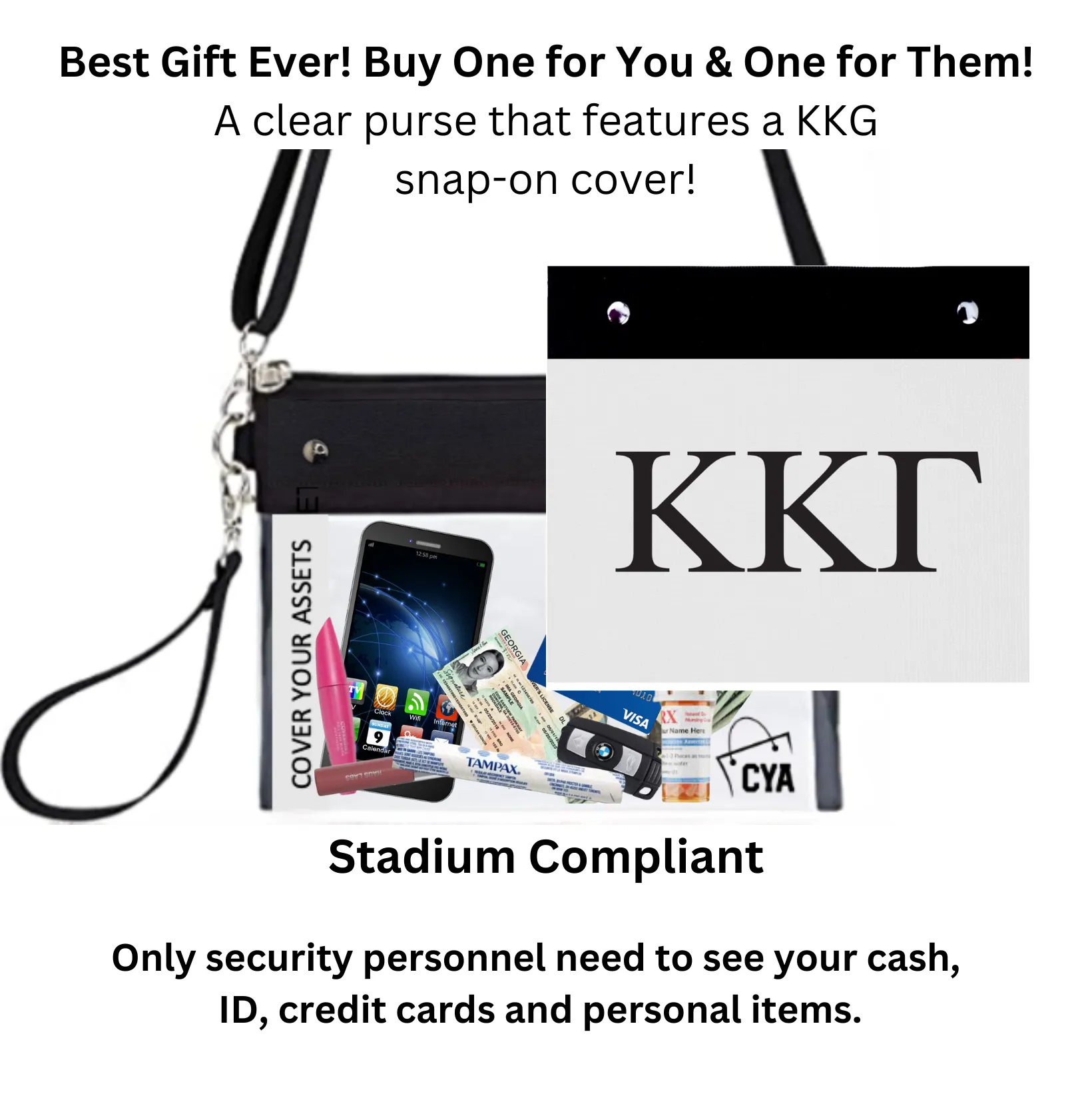 Kappa Kappa Gamma - Purse & Cover sold by CYA - Cover Your Assets product image thumbnail 3
