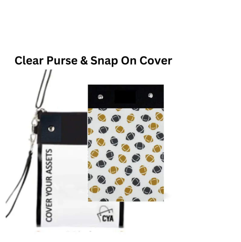 Black & Gold - Let's Go! Tall - Purse & Cover sold by CYA - Cover Your Assets