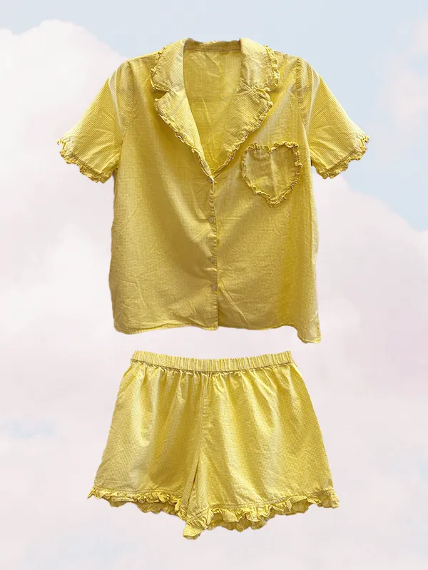 The Betty (Yellow Gingham) sold by Evewear