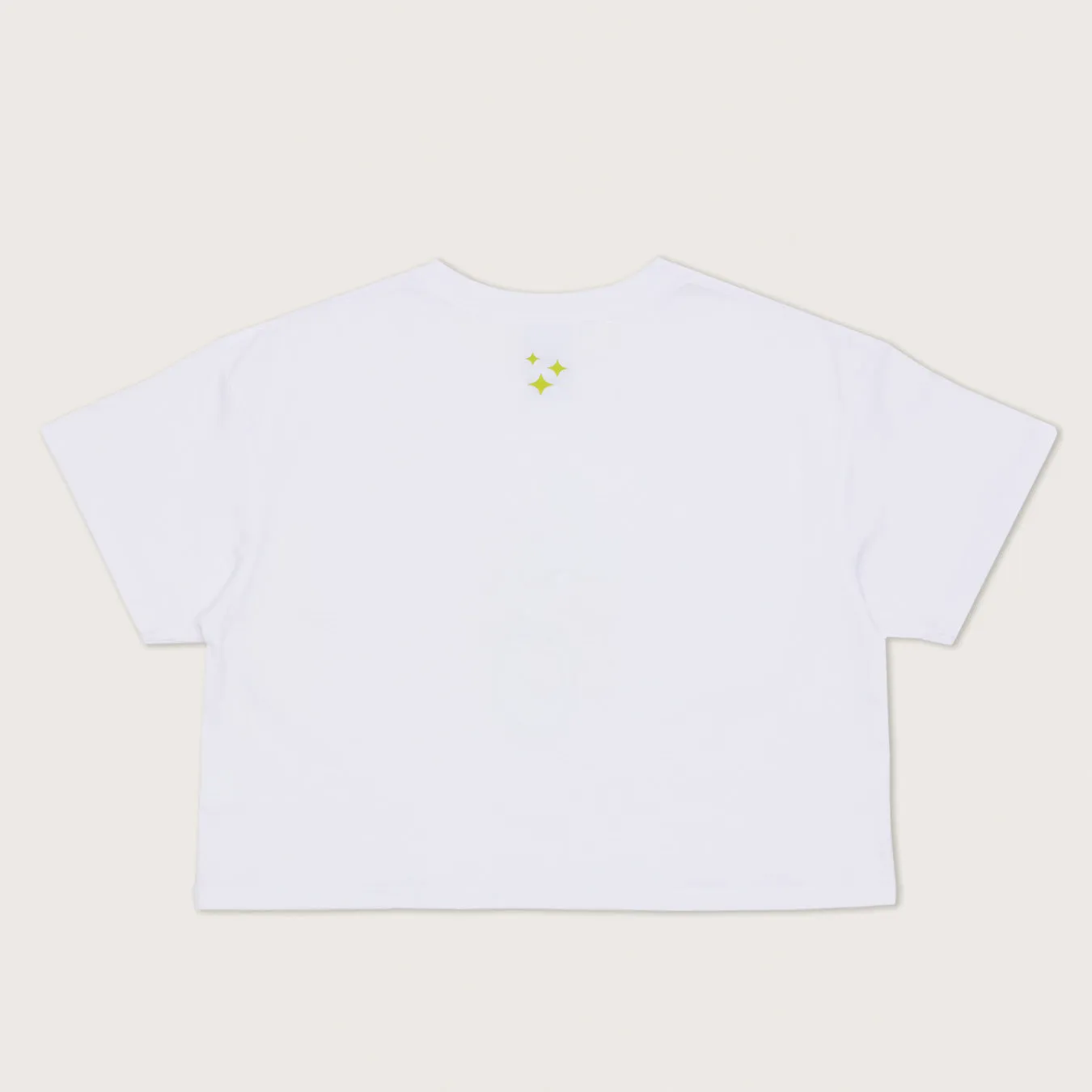 Lazo Crop Tee with Variegated Puff Print - White sold by Lazo product image thumbnail 2