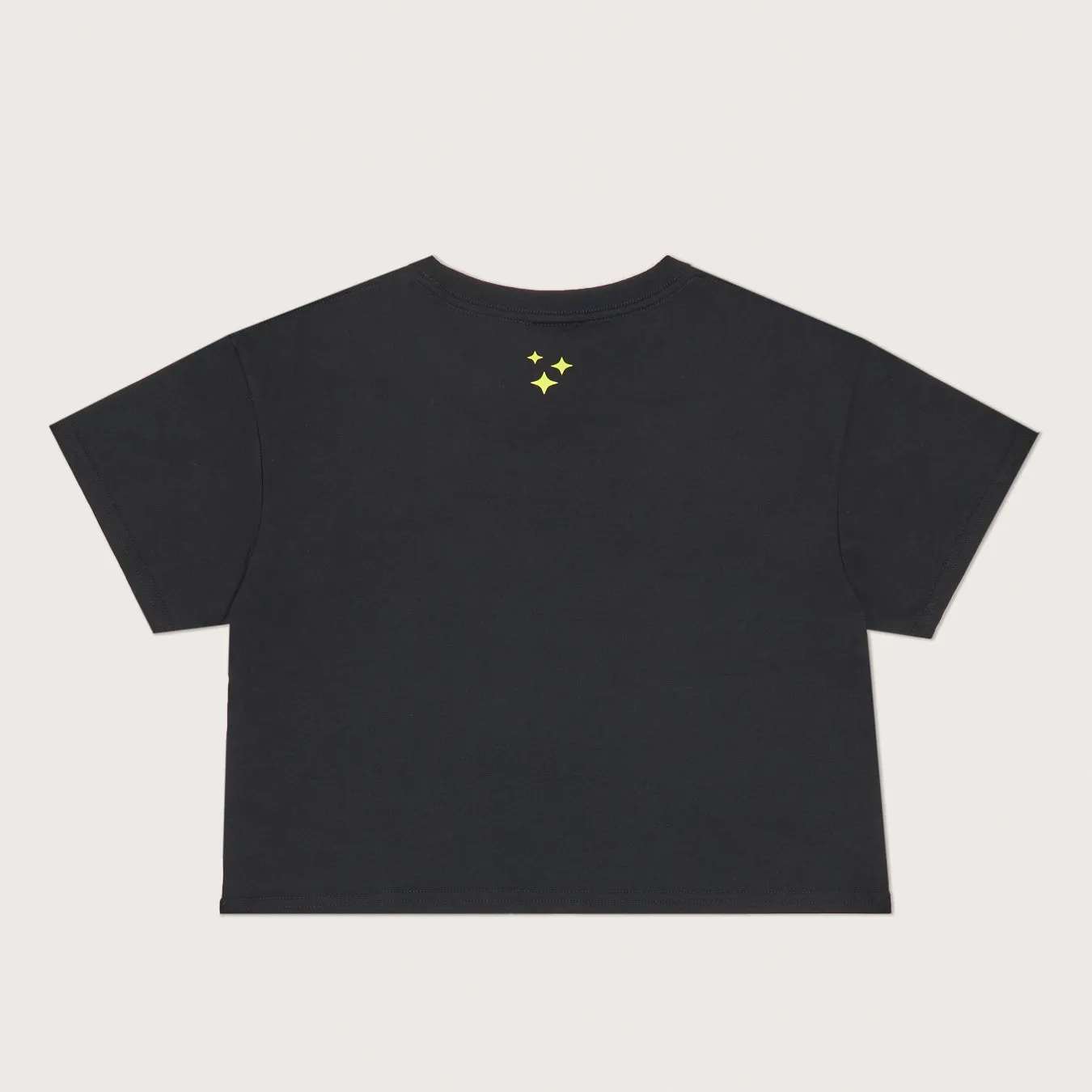 Lazo Crop Tee with Variegated Puff Print - Black sold by Lazo product image thumbnail 2