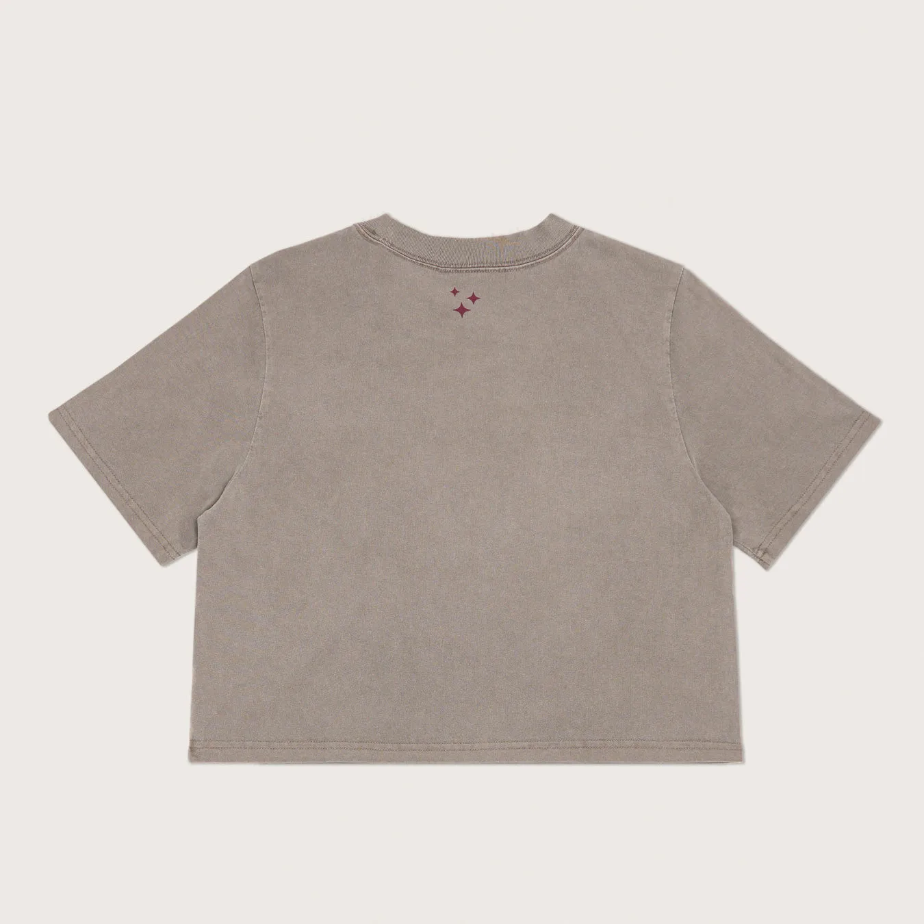 Lazo Crop Tee with Classic Logo - Gray sold by Lazo product image thumbnail 2