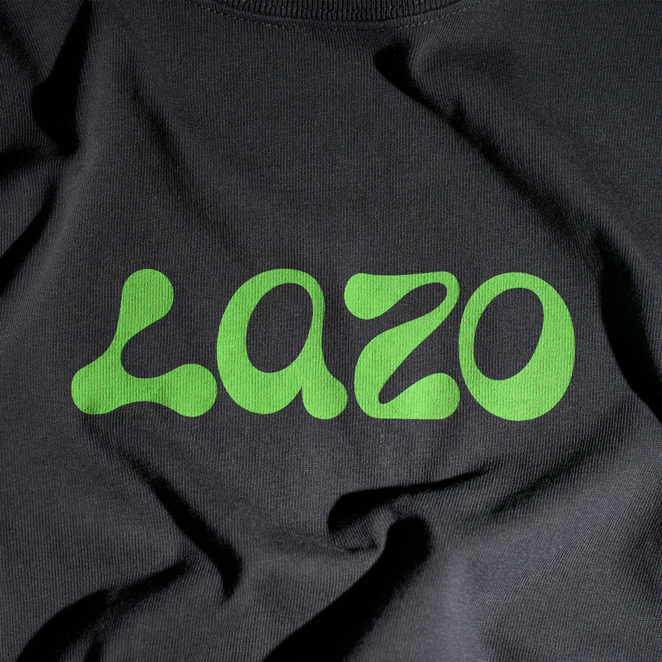 Lazo Crop Tee with Classic Logo - Faded Black sold by Lazo product image thumbnail 3