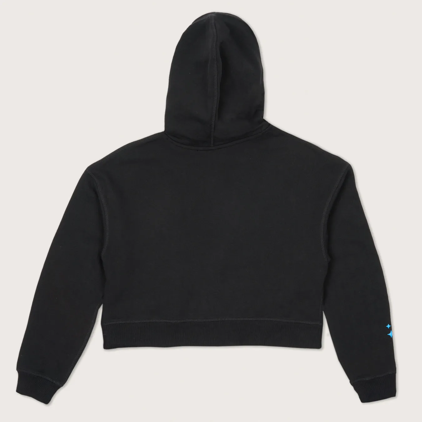 Lazo Crop Hoodie with Puff Print - Black sold by Lazo product image thumbnail 2