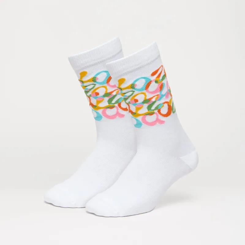 Lazo Scrambled Logo Socks sold by Lazo
