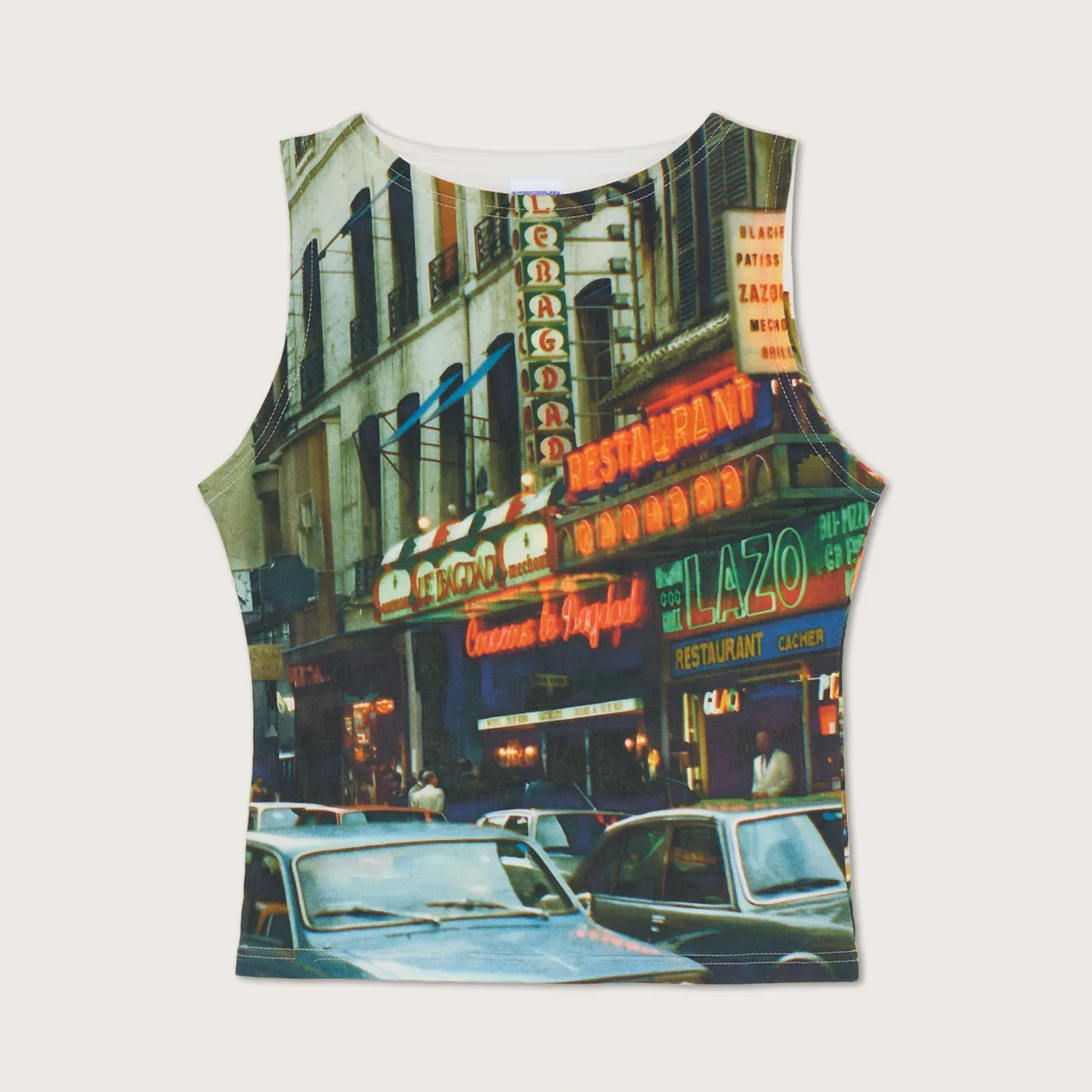 Paris Street Tank Top sold by Lazo