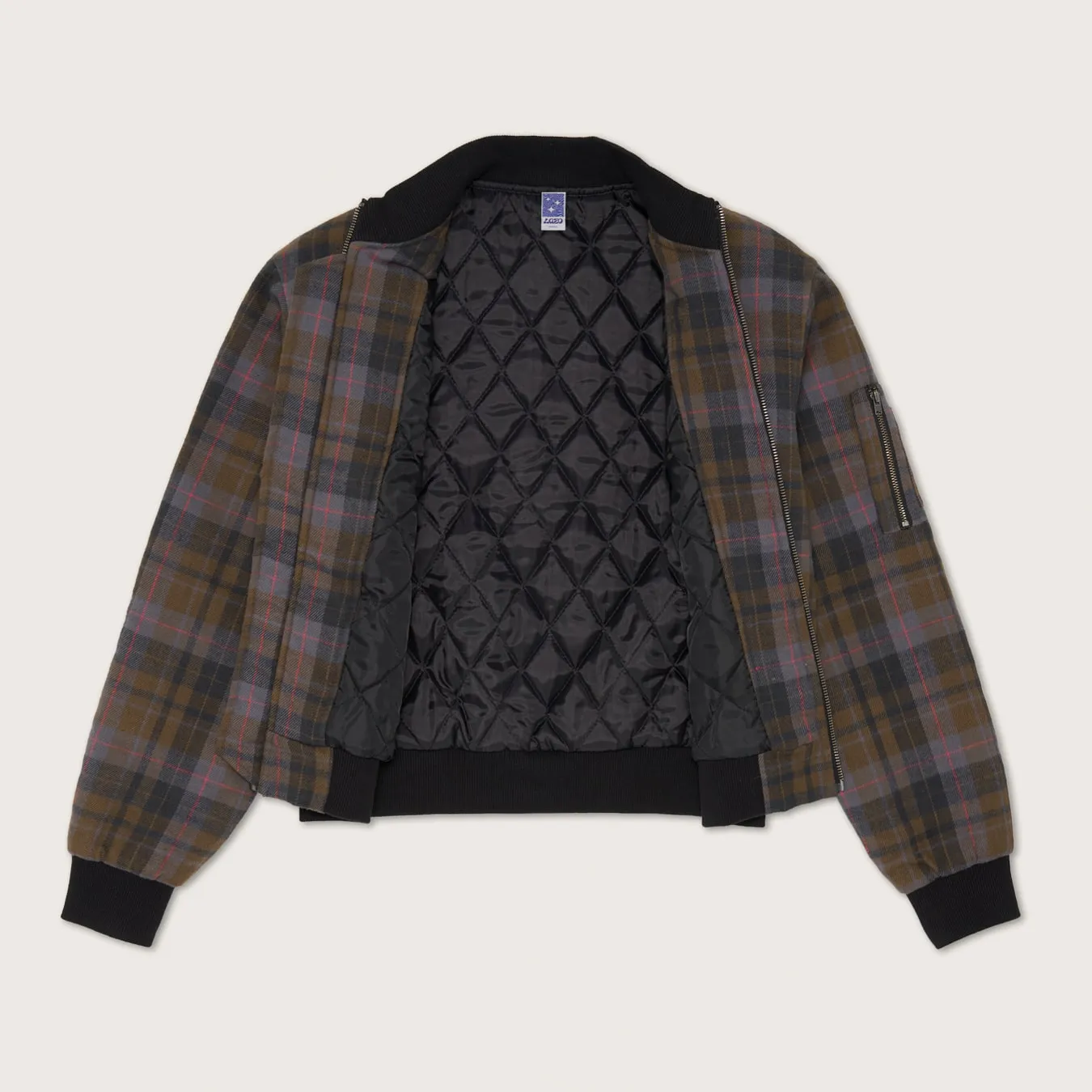 Lazo Plaid Bomber Jacket sold by Lazo product image thumbnail 2