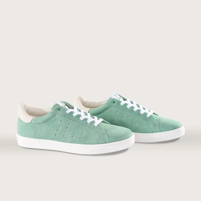 Halo Sneaker Tongue Graphic Flourite Green/Opal White sold by Lazo
