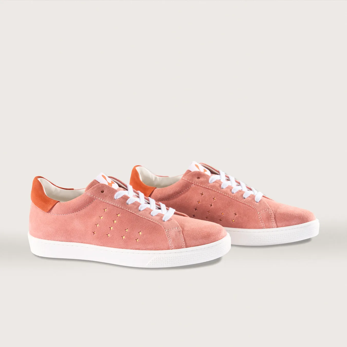 Halo Sneaker Tongue Graphic Andromeda Pink/Carnelian Orange sold by Lazo