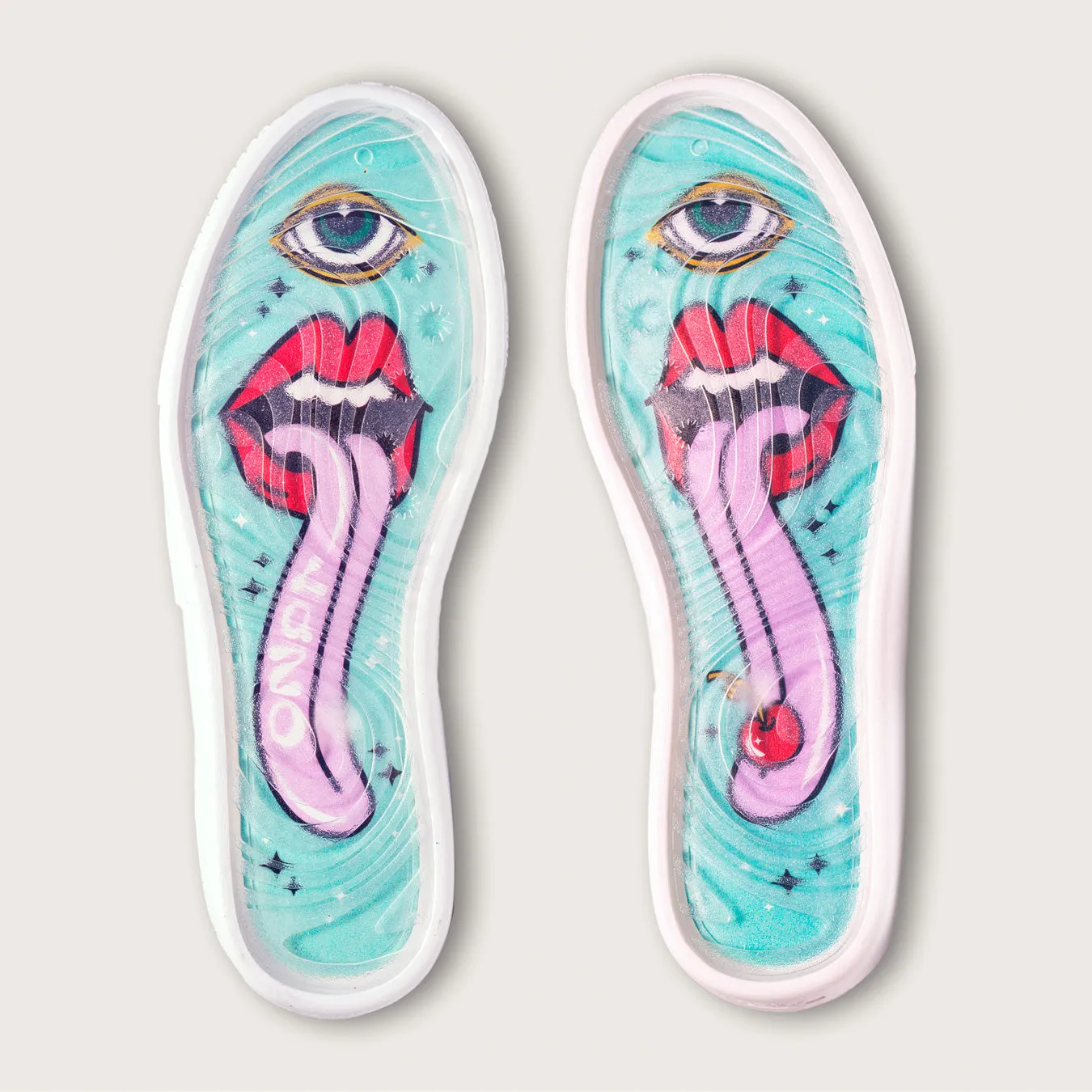 Halo Sneaker Tongue Graphic Emerald Green/Labradorite Blue sold by Lazo product image thumbnail 5