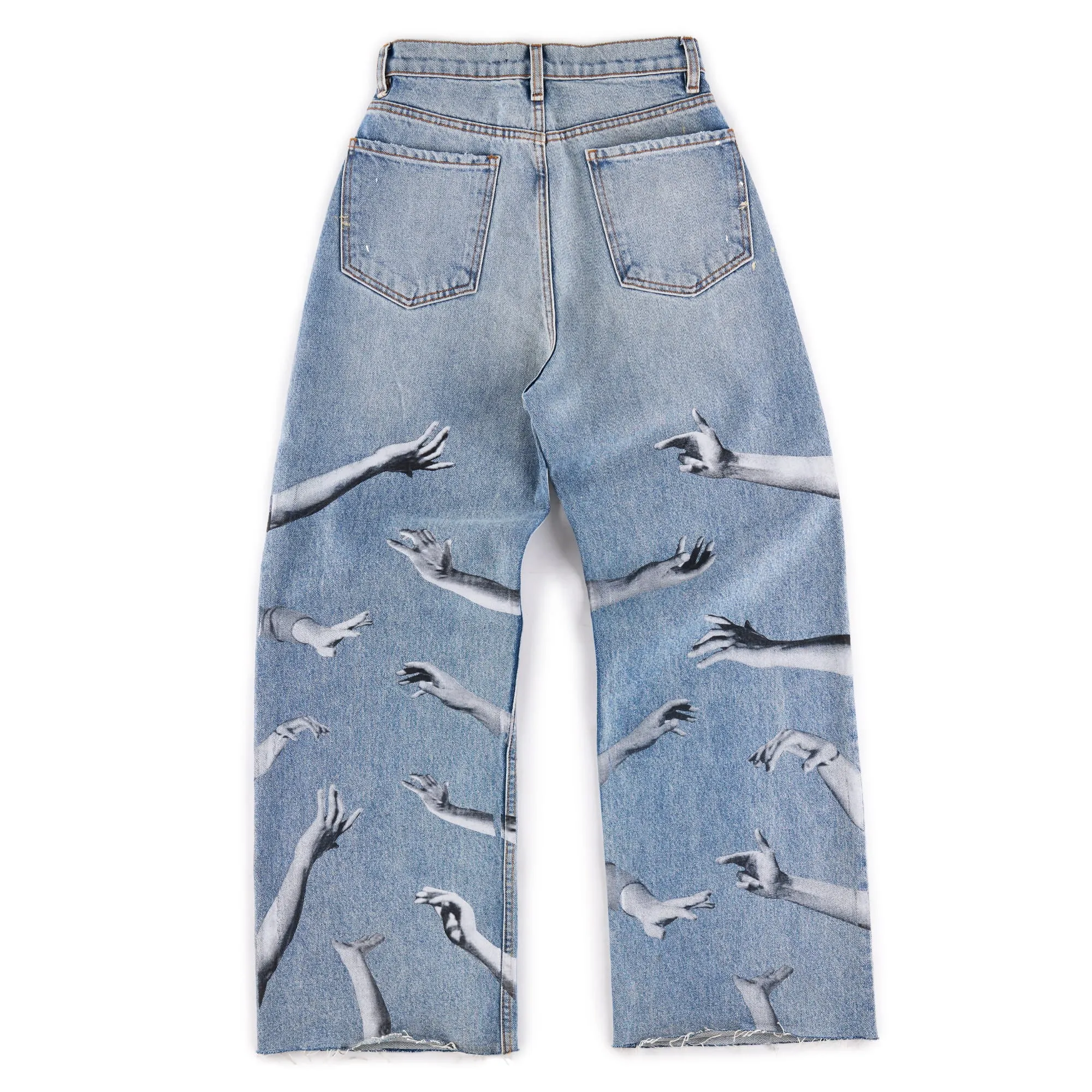 Wide Leg Jeans with Screenprint sold by Lazo product image thumbnail 2