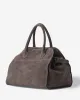 SOFT MADAME 37 MAXI Leather Suède Grey sold by MADBAG
