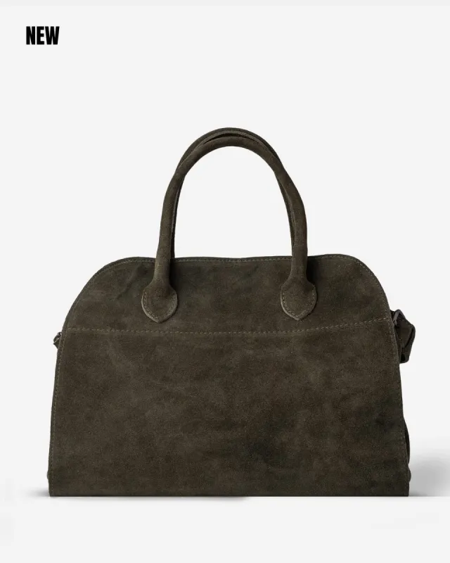 SOFT MADAME 37 MAXI Olive Green Suede Leather sold by MADBAG