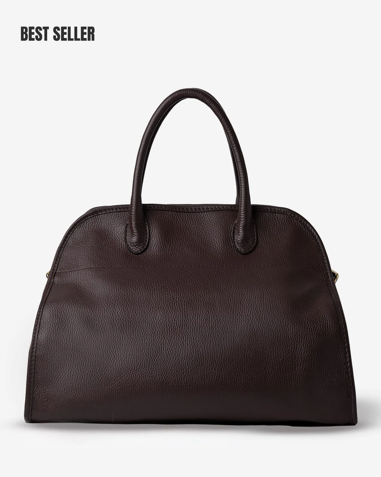 MADAME 43 EXTRA MAXI in Leather Dark Moka sold by MADBAG