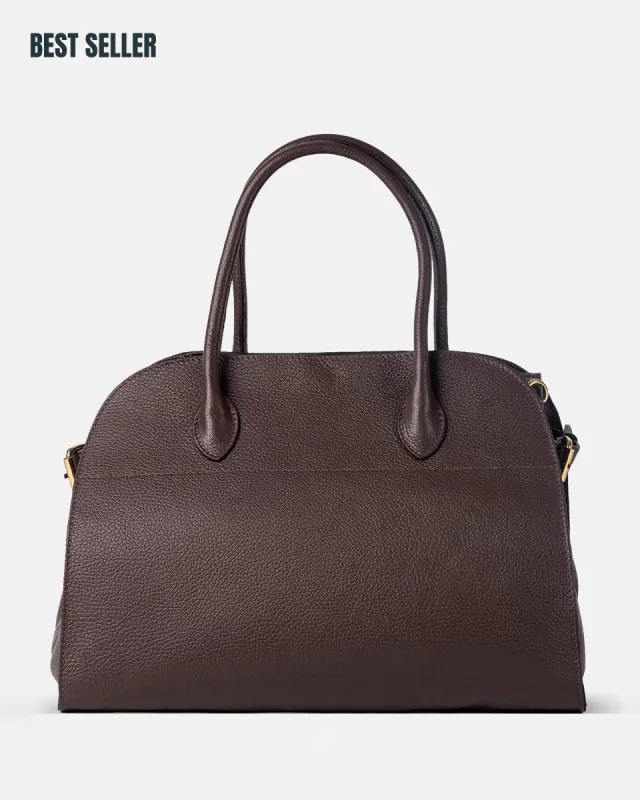 MADAME 37 MAXI Moka Leather sold by MADBAG