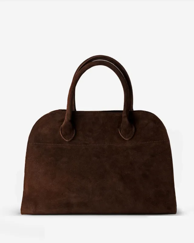 SOFT MADAME 39 MAXI Dark Moka Suede Leather sold by MADBAG